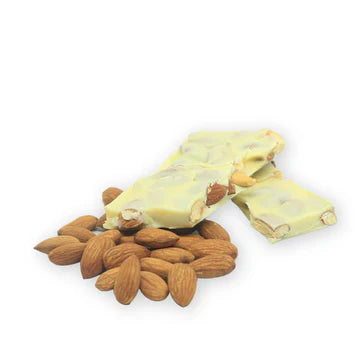 White Sugarfree chocolate with Roasted Almonds